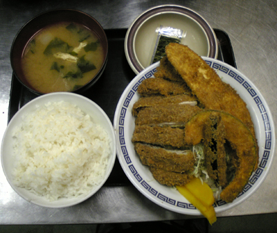 鳥野菜定食 \500